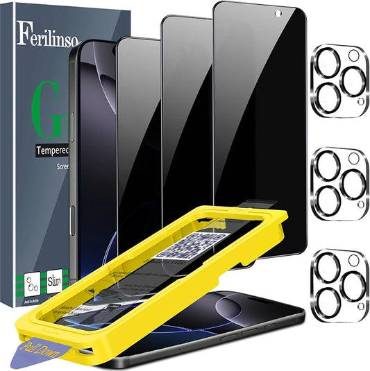 Ferilinso 3 Pack Privacy Screen Protector by Ferilinso
