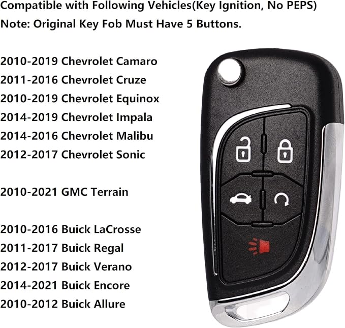 SUPALAND Upgraded Key Fob Replacement Fits - Image 4