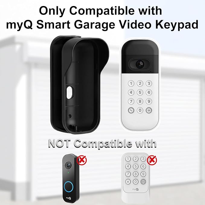Swivel Mount for myQ Smart Garage Video Keypad, Weatherproof Angle Mounting - Image 2