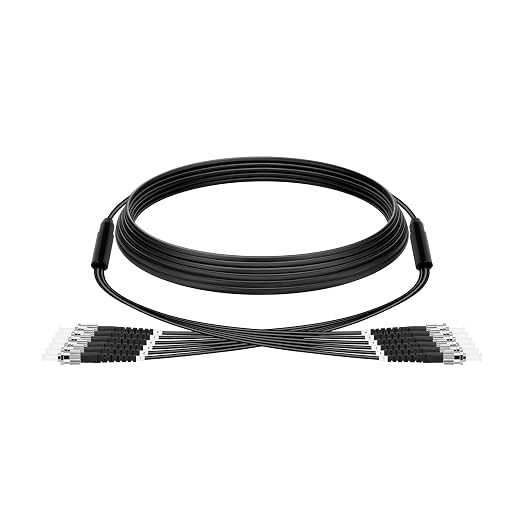 OM3 Fiber ST to ST Multimode 30M/100FT, TPU Outdoor Fiber Optic Cable Simplex by HYX+FIBER+CABLE