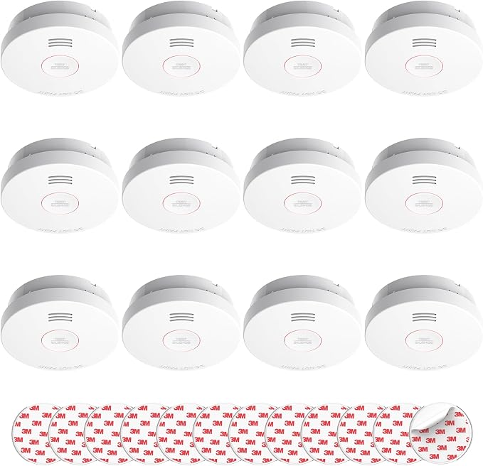 SITERLINK Smoke Detectors 10 Year Battery Operated, Smoke Alarm by SITERWELL