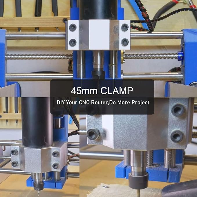 65mm Aluminum Alloy Spindle Clamp Holder Motor Mount CNC Machine Router Motor - Image 2