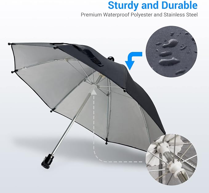 DSLR Mirrorless Camera Hot Shoe Umbrella Rain Cover Protector Sunshade - Image 5