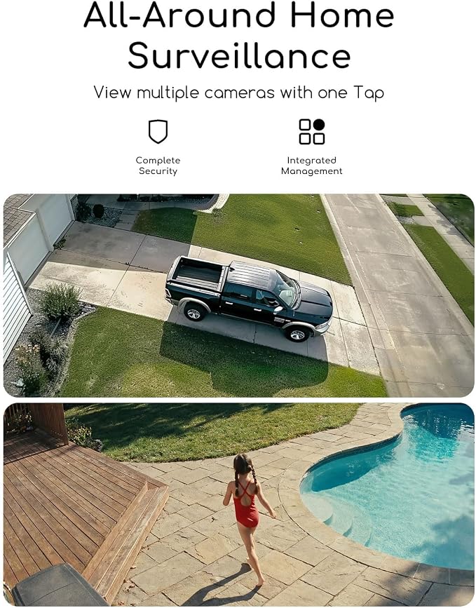 COOAU 4MP Security Cameras Wireless Outdoor Included 64GB Memory Card, No - Image 8