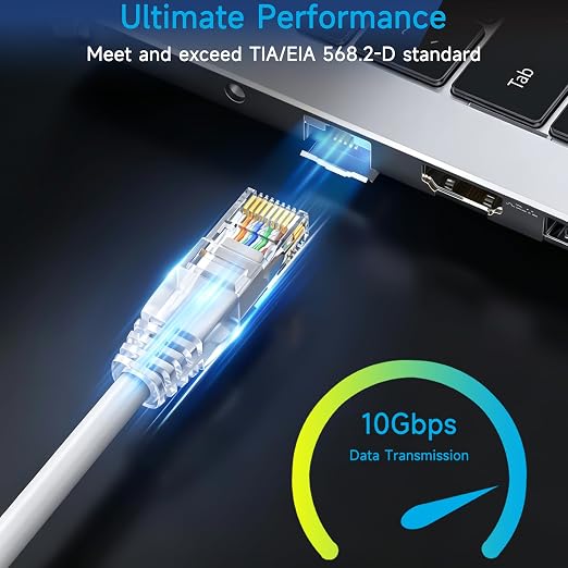 Cat6 Ethernet Patch Cable 1 ft, Cat6 Patch Cable - Image 2