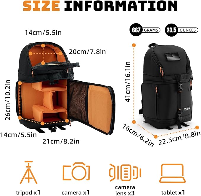 Vogano Camera Sling Bag for Photographers - Image 6