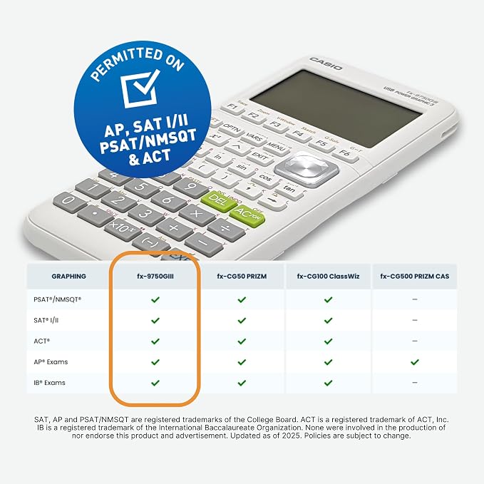 Casio fx-9750GIII Graphing Calculator | Natural Textbook Display | Python - Image 3