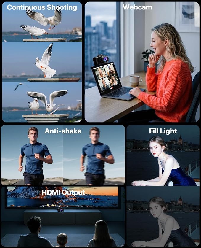 8K Digital Cameras for Photography, 2026 Autofocus 88MP WiFi Professional - Image 7