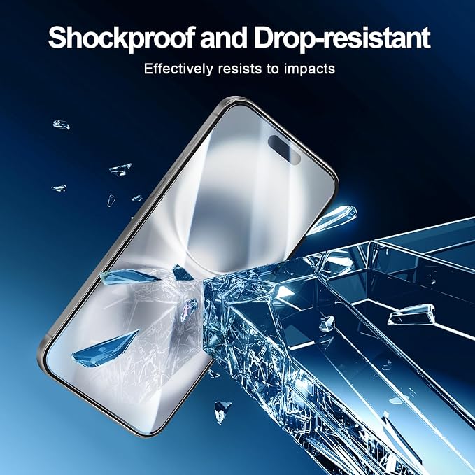 NEW'C 3x for iPhone 16 Plus Screen Protector+ 3x Camera Lens Protector - Image 6