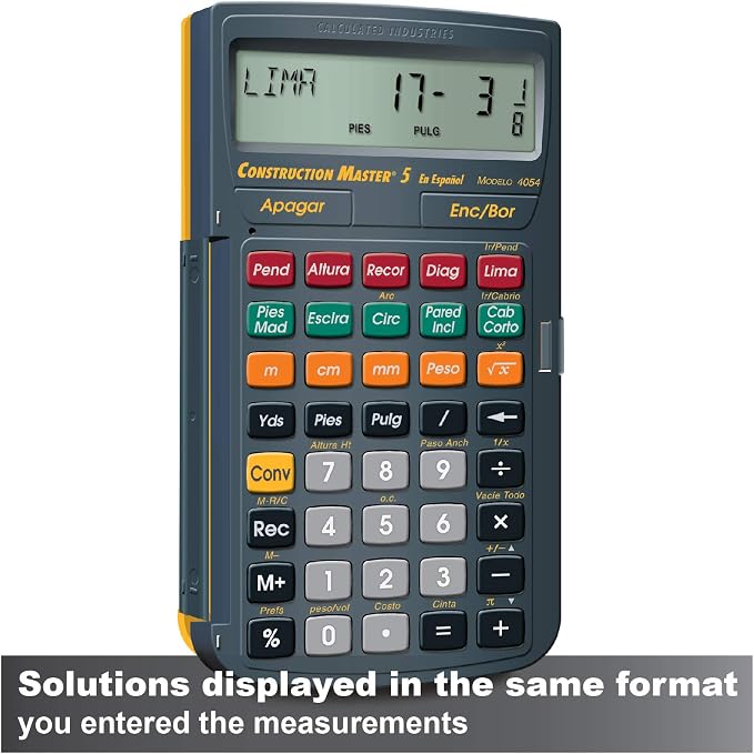 Calculated Industries 4054 Construction Master 5 en Espanol Construction - Image 4