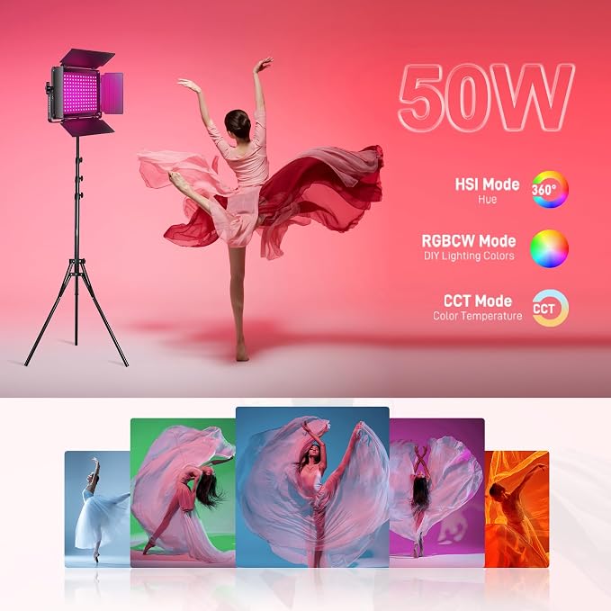 GVM Upgraded 680 RGB LED Video Light - Image 3