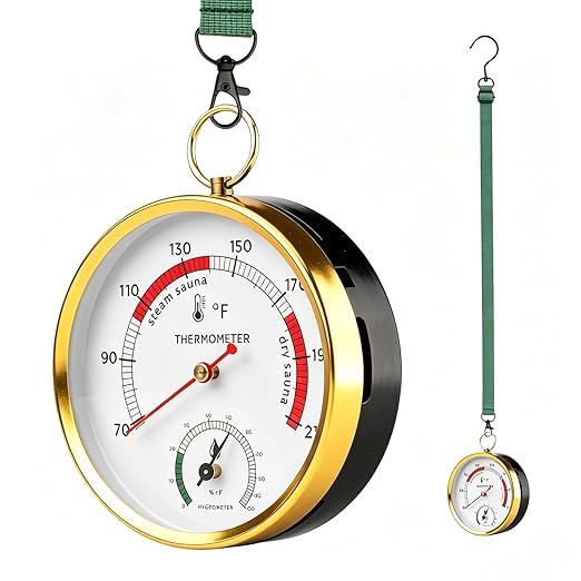Andelov Sauna Thermometer and Hygrometer by Unknown