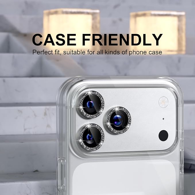 Choiche Compatible for iPhone 17 Pro/iPhone 17 Pro Max Camera Lens Protector - Image 4
