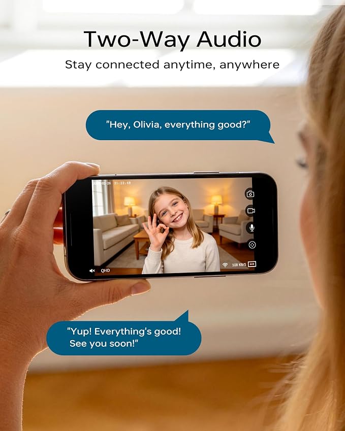 FOSCAM 3K Security Camera Indoor, 360° PTZ Baby & Pet Monitoring - Image 5