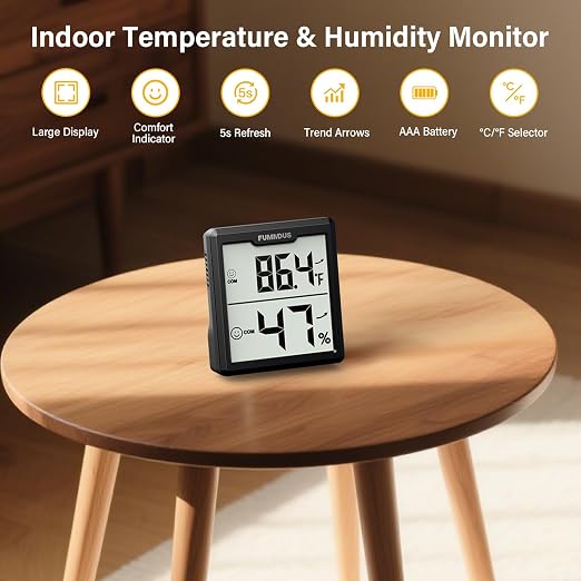 3 Pieces Digital Hygrometer Indoor Thermometer Humidity Meter - Image 3
