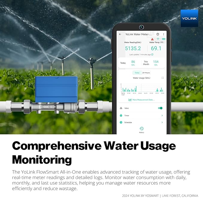 YoLink FlowSmart All-in-One: Smart Water Meter & Shutoff - Image 2