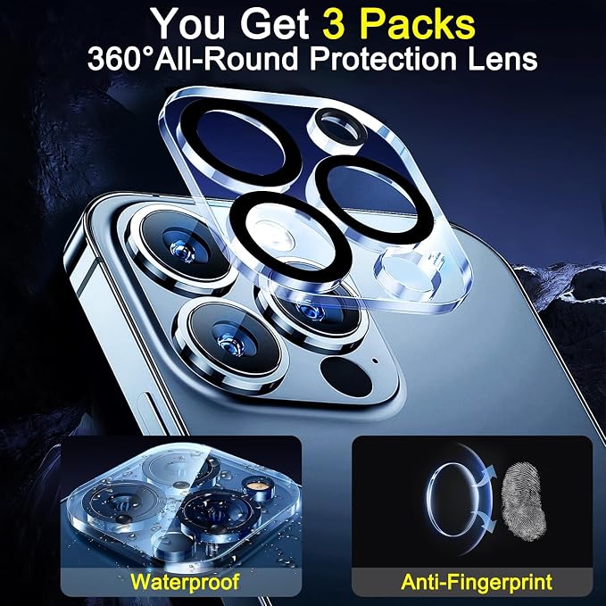 Ferilinso Designed for iPhone 13 Pro Max Camera Lens Protector, Designed for - Image 3