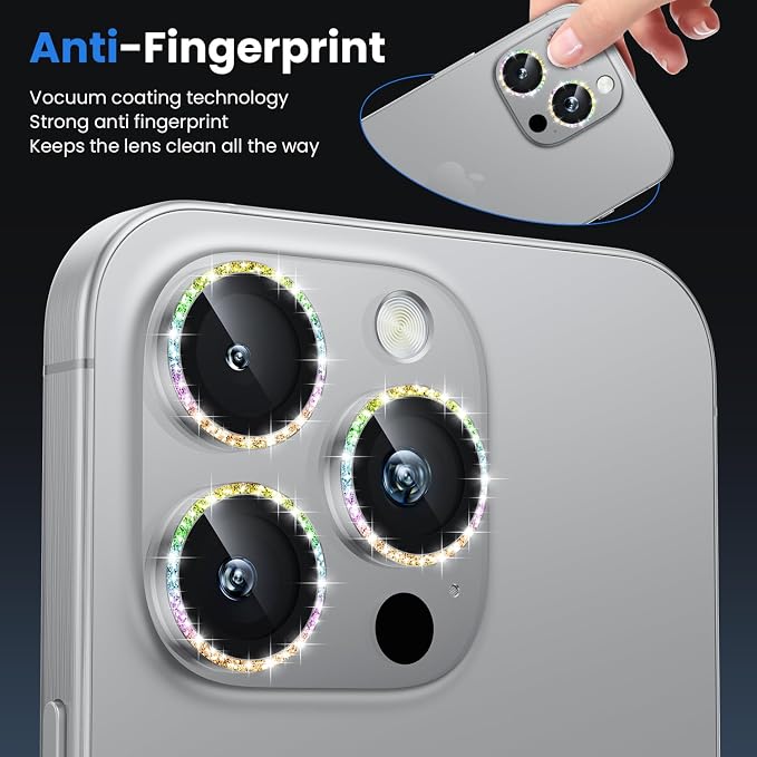 WSKEN for iPhone 16 Pro/iPhone 16 Pro Max Camera Lens Protector - Image 4