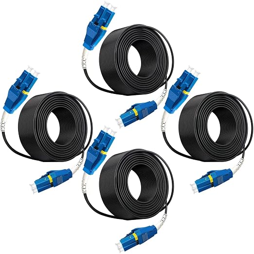 Uniboot LC to LC Outdoor Armored Fiber Patch Cable, Single Mode Duplex Fiber by Bangun