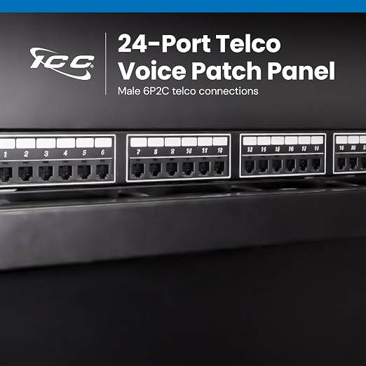 ICC Voice 6P2C Telco Patch Panel - Image 2