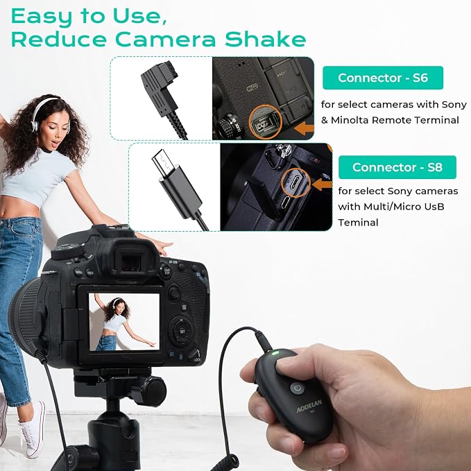 AODELAN USB-C Rechargeable Wireless Camera Remote Shutter Release - Image 7