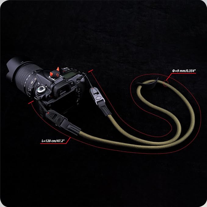 VKO Camera Strap Rope, Quick Release Vintage Cute QD Nylon Neck Shoulder Straps - Image 7