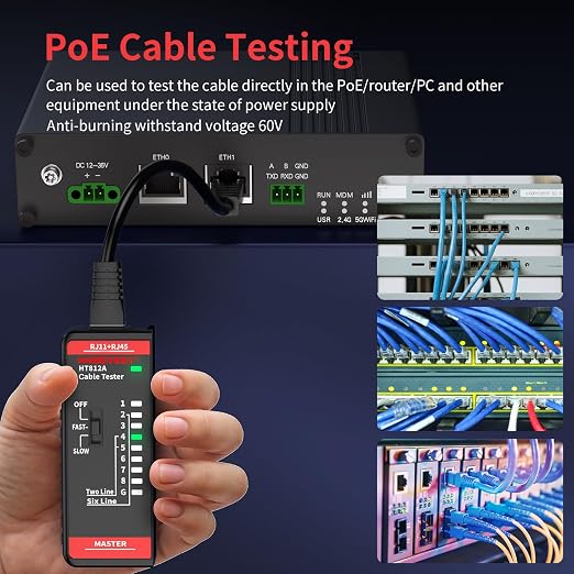 Network Ethernet Cable Tester for LAN RJ45 RJ11 CAT5 CAT5E CAT6 CAT6A CAT7 - Image 5