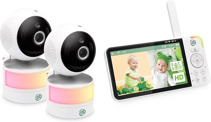 LeapFrog LF915-2HD Baby Monitor, 2 Cameras, 5” 720p Screen, 360° Pan-Tilt-Zoom - Image 18