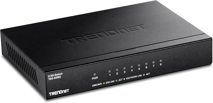 TRENDnet 8-Port 2.5Gb Multi-Gigabit Unmanaged Gaming Switch, 8 x 2.5GBASE-T - Image 17