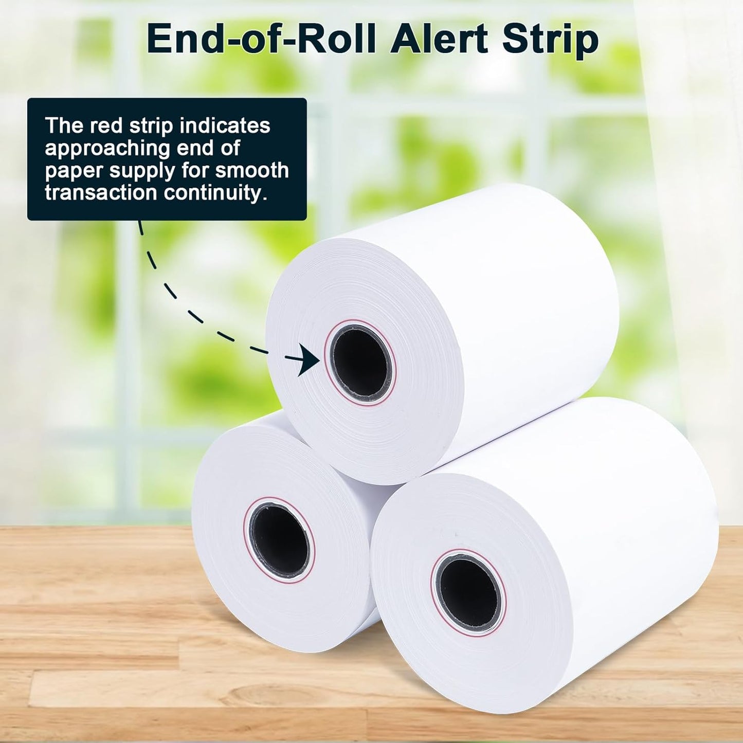 (150 Rolls) Thermal Receipt Paper 2 1/4 x 50 - BPA-Free Credit Card Machine Paper Rolls for POS Systems, Compatible with Square Terminal, Clover Flex and More