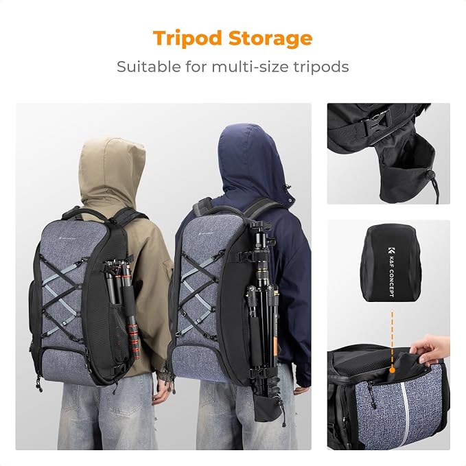 K&F CONCEPT Camera Backpack, Camera Bags - Image 5