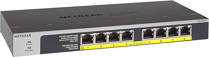 NETGEAR 8-Port Gigabit Ethernet Unmanaged PoE Switch - by NETGEAR