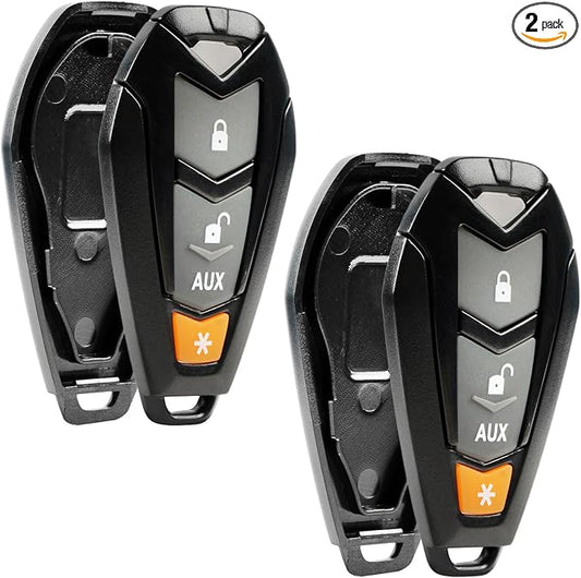 2 Case Shell Key Fob fits Viper Hornet DEI Python Clifford Aftermarket Alarm by USAREMOTE