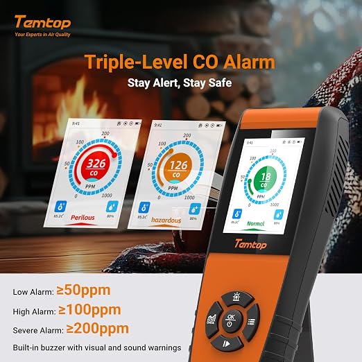 Temtop Portable Air Quality Monitor, Rechargeable Detector - Image 3