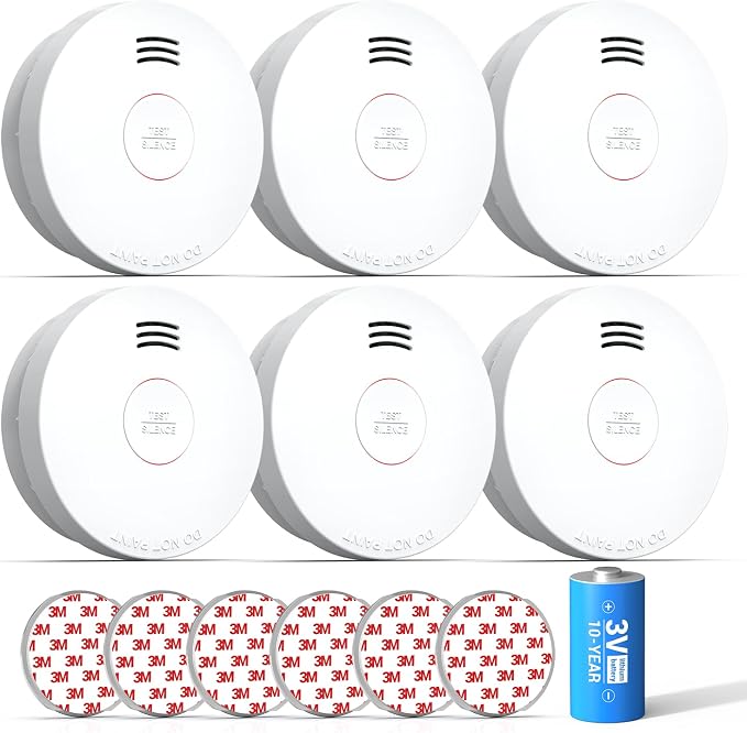 SITERWELL Smoke Detector, Smoke Detector 10 Year Battery by SITERWELL