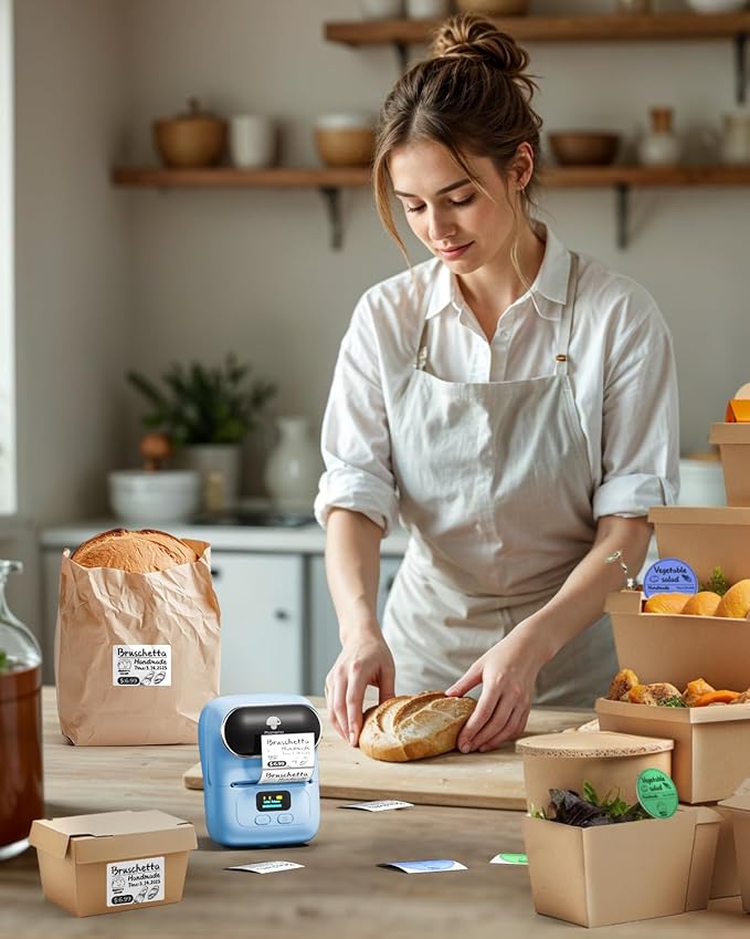 Phomemo Label Maker with 3 Labels- M110 Portable Bluetooth Label Maker Machine - Image 2