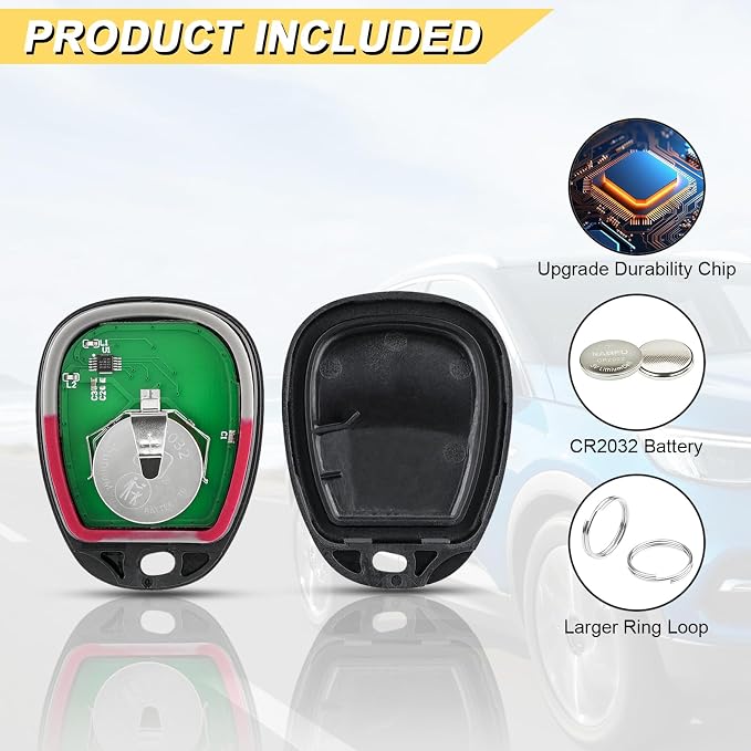 Vurkcy Key Fob Replacement for 2001-2002 Chevy Silverado Suburban Tahoe& GMC - Image 5