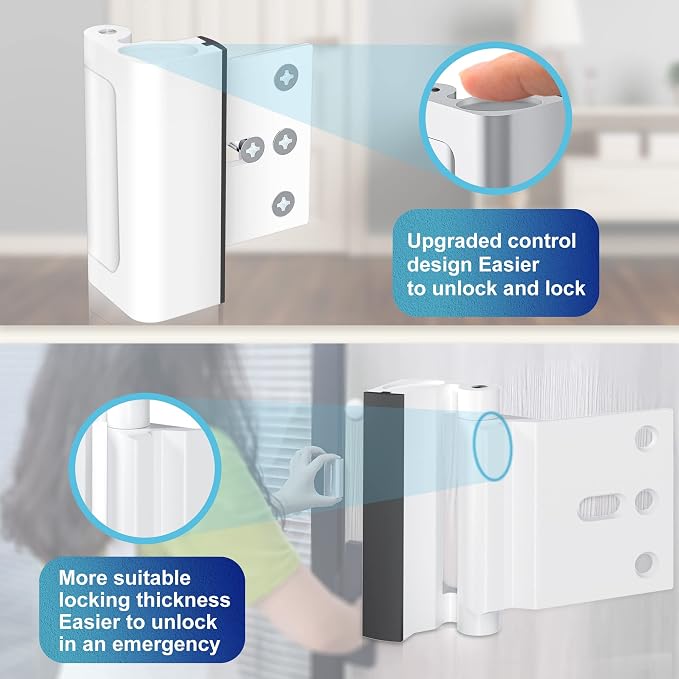 4Pack Door Reinforcement Lock Withstands 800lbs of Force - Image 7