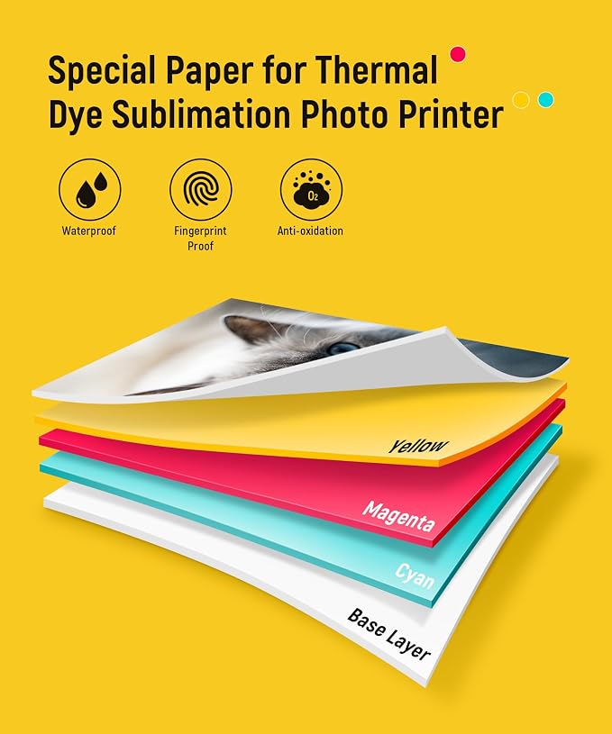 Liene Amber M100/M200/M110/M210 4x6'' Photo Printer Paper & Cartridge, 1 - Image 5