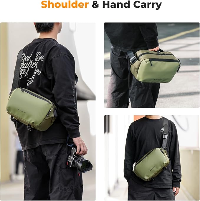 K&F CONCEPT Camera Sling Bag Crossbody Bag Waterproof Camera Shoulder Backpack - Image 8