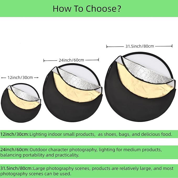 5-in-1 Photography Reflector 12" - Image 3