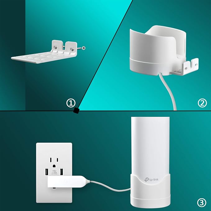 Wall Mount Bracket for Deco S4, W2400 Mesh WiFi System（3 Pack - Image 5