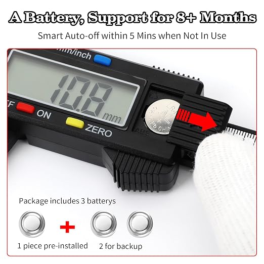 Digital Caliper, Esydon Upgraded Calipers 6 inch, Measuring Tool, Electronic - Image 3