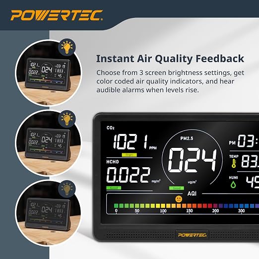 POWERTEC AD1001 Air Quality Monitor - Image 6