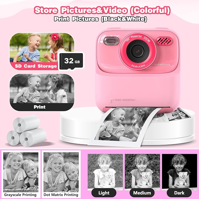 masterbee Kid Camera Instant Print Photo, Birthday Gifts - Image 5