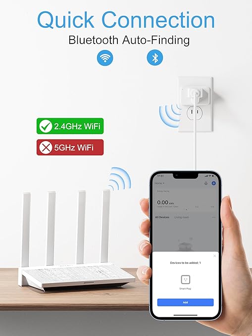 EIGHTREE Smart Plug 15A, WiFi Outlet that Compatible - Image 3