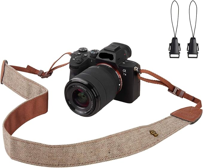Camera Strap Canvas Brown Shoulder Strap - Image 8