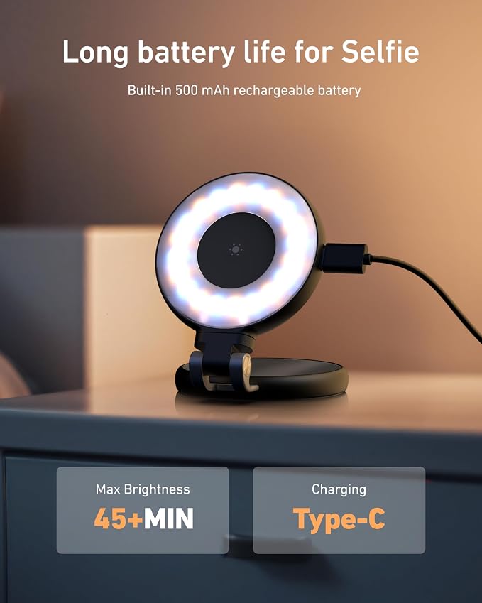 TELESIN C03 Magnetic Phone Beauty Selfie Light Compatible - Image 4