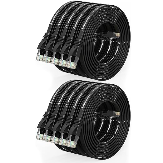 Cat 6 Ethernet Cable 5ft Flat Internet Network Cables by CableGeeker