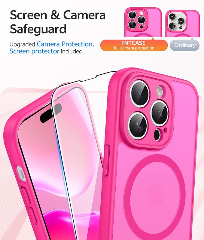 FNTCASE for iPhone 14 Pro Case: Translucent Matte Cases - Image 4